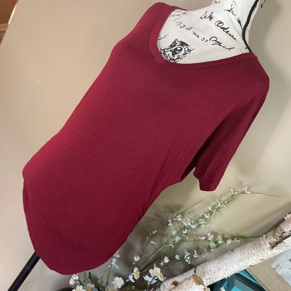 Johnny shirt red shirt sleeve M crinkle sides - Picture 3 of 9